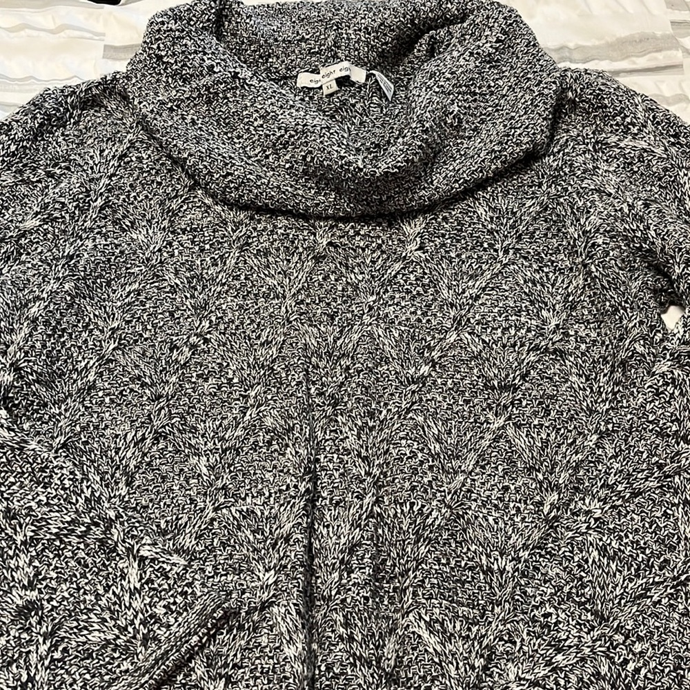 Black and white sweater
